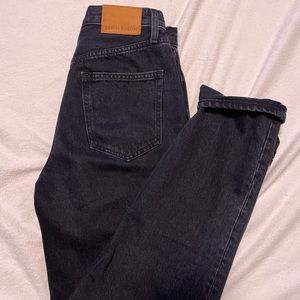 Denim forum boyfriend high rise jeans